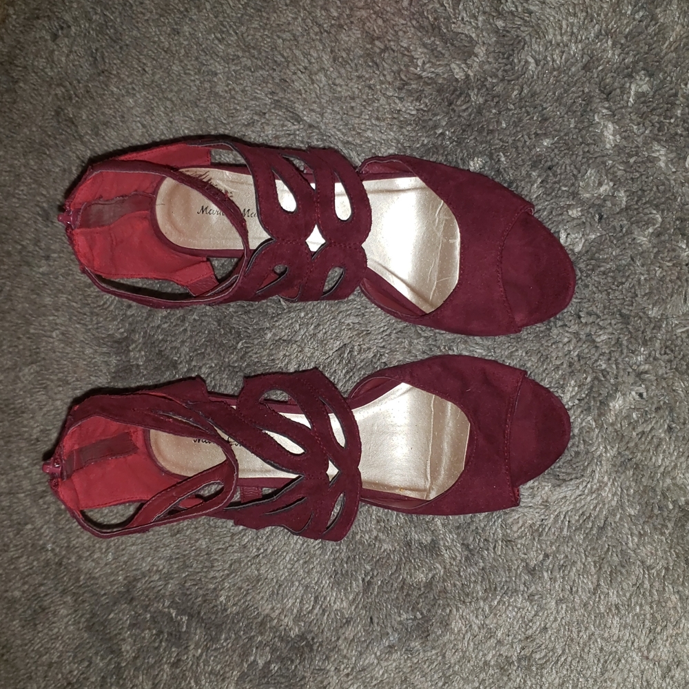 Burgundy heels